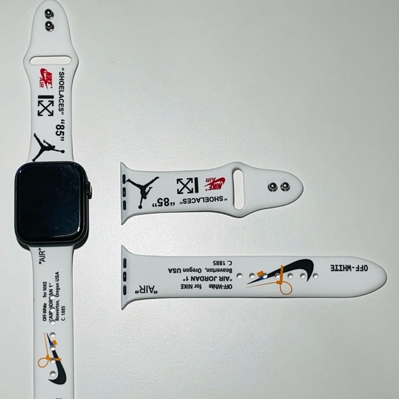 2 pcs Nike Silicone Wristlet Band for Apple Watch, T500+ - Picture 5 of 16